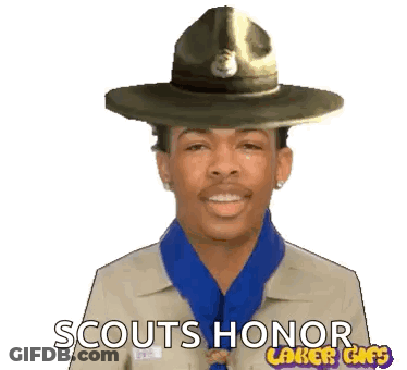 Boy Scout Saying Scouts Honor Laker GIF