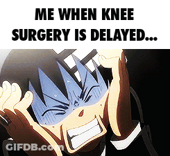 Boy Screaming Me When Knee Surgery Is Delayed GIF