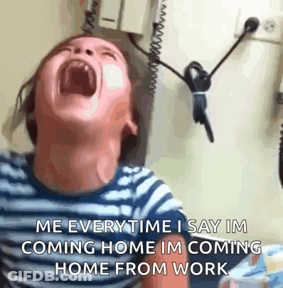 Boy Screaming Saying Im Coming Home GIF
