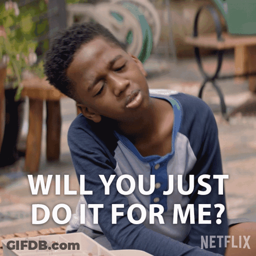Boy Sitting Eyes Closed Saying Will You Just Do It For Me Netflix GIF