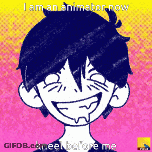 Boy Smiling I Am An Animator Now Kneel Before Me GIF