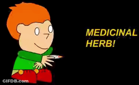 Boy Smoking Cigarette Medicinal Herb GIF