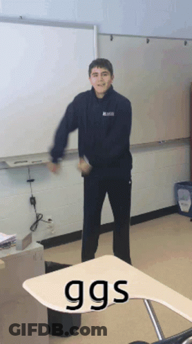 Boy Standing In Front Of Whiteboard Saying GGS GIF