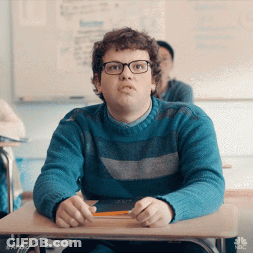 Boy Student In Desk GIF