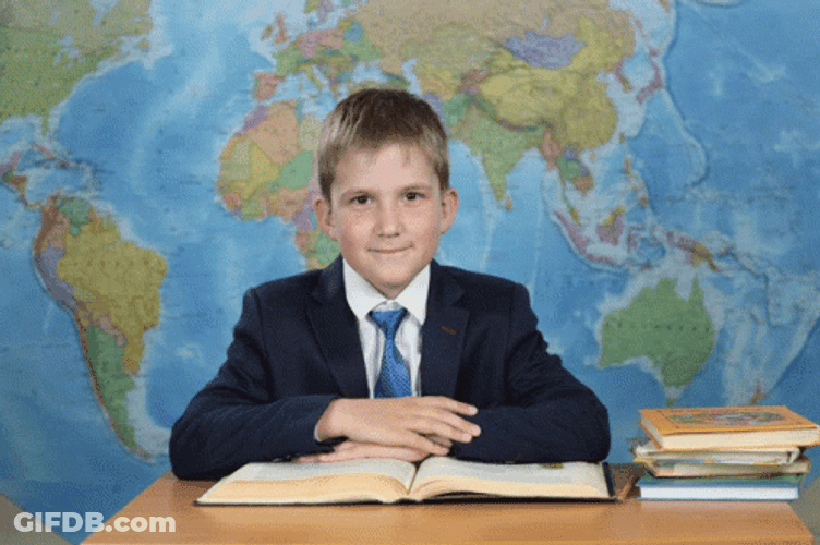 Boy Student Smiling And Posing GIF