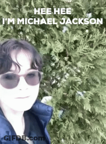 Boy Sunglasses Hee Hee I'm Michael Jackson GIF