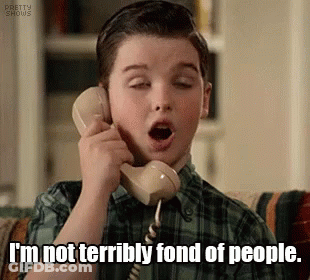 Boy Talking On Phone Saying Not Fond Of People GIF