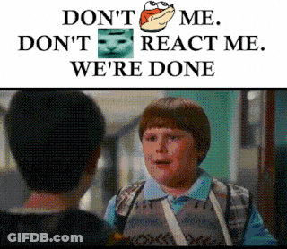 Boy Talking To Friend Don T React We Re Done GIF