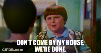 Boy Telling Another Not To Come Over GIF