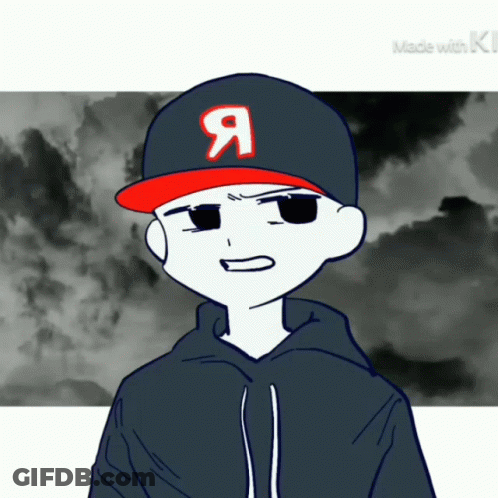 Boy Wearing Baseball Cap With Letter A GIF