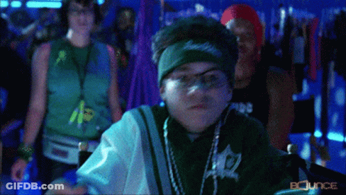 Boy Wearing Bounce Headband GIF