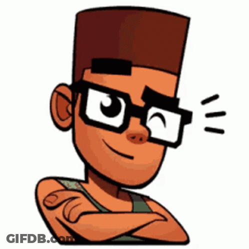 Boy Wearing Glasses And Hat GIF
