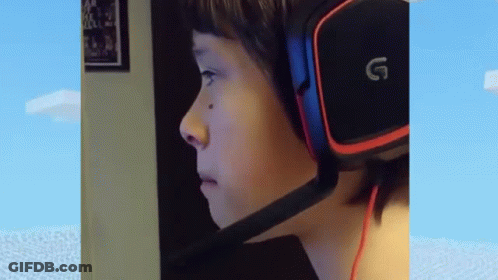 Boy Wearing Headphones With G GIF