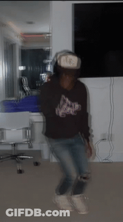 Boy Wearing Jacket Sturdy Dance Move GIF