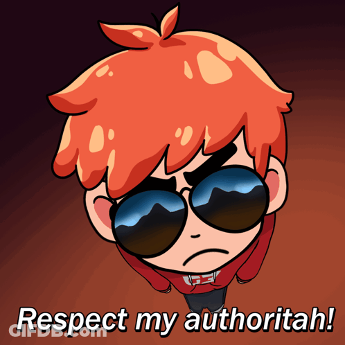 Boy Wearing Sunglasses Respect My Authoritah GIF