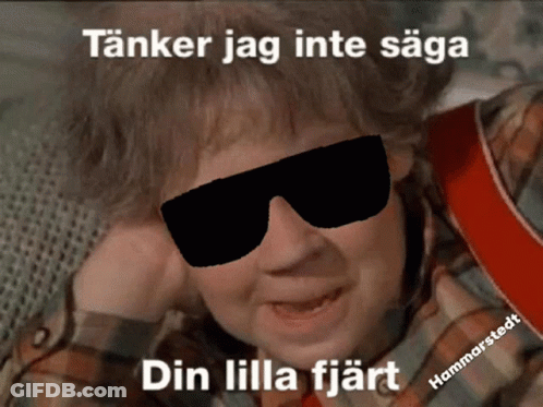 Boy Wearing Sunglasses Tanker Jag Inte Saga GIF