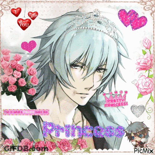 Boy Wearing Tiara Says Princess GIF