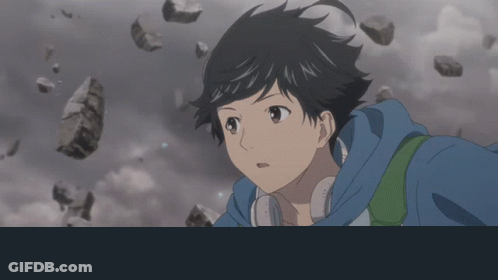 Boy With Backpack In Black And White Cartoon GIF
