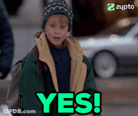 Boy With Backpack Saying Yes In Green GIF