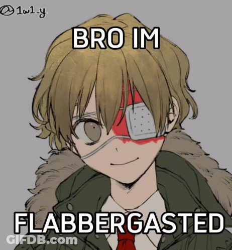 Boy With Bandage On Eye Saying Bro Im Flabbergasted GIF