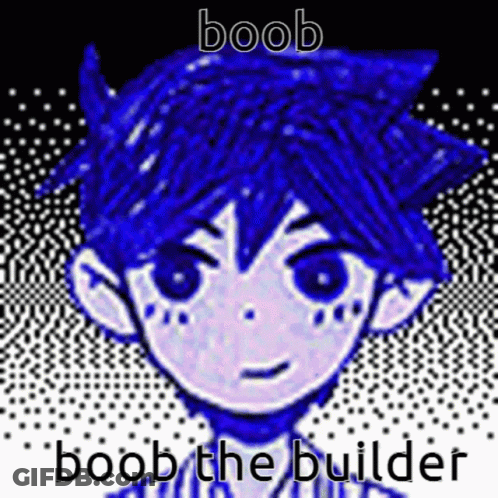 Boy With Blue Hair Boob The Builder GIF