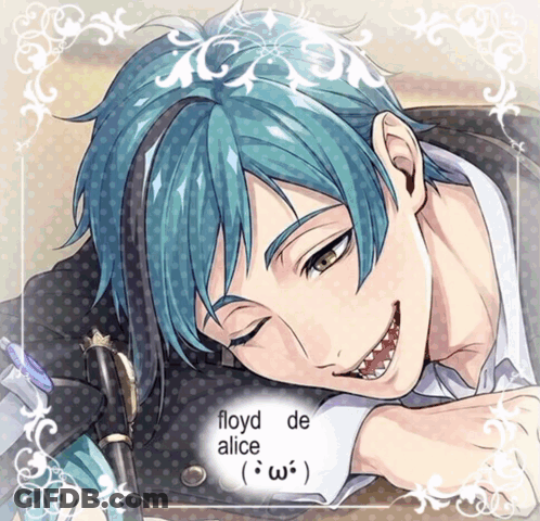 Boy With Blue Hair Floyd De Alice GIF