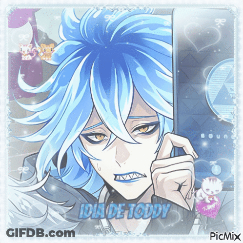 Boy With Blue Hair Idia De Toddy GIF