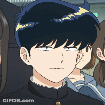 Boy With Blue Hair Making Silly Face GIF