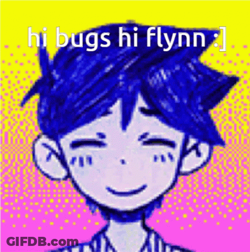 Boy With Blue Hair Saying Hi Bugs Hi Flynn GIF