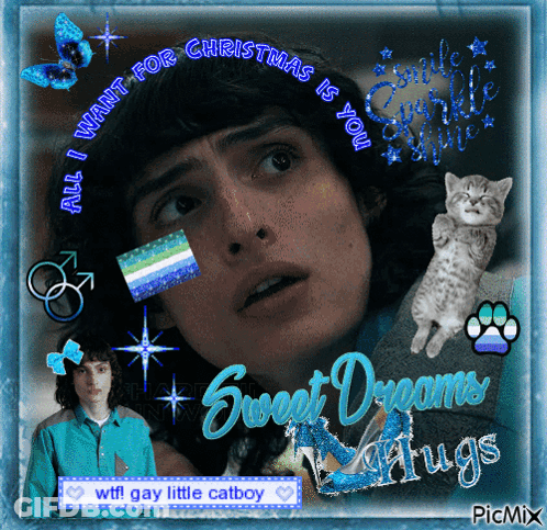 Boy With Cat Sweet Dreams Drugs GIF