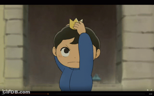 Boy With Crown Playing GIF