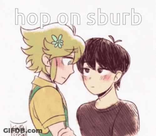 Boy With Flower In Hair Hop On Sburb GIF
