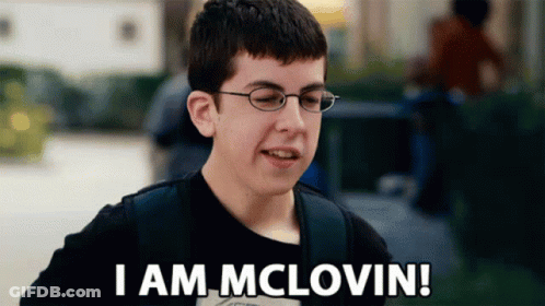 Boy With Glasses And Backpack Says I'm Mclovin GIF