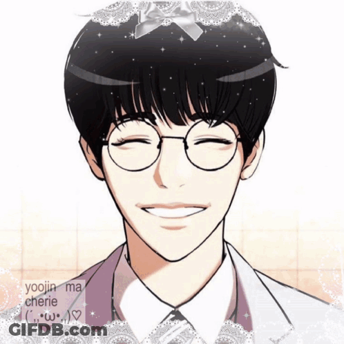 Boy With Glasses And Bow GIF