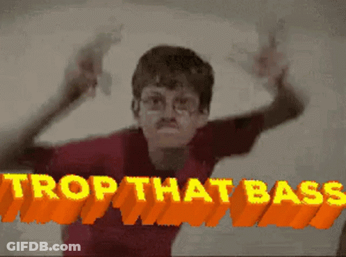 Boy With Glasses And Mustache Dancing Trop That Bass GIF