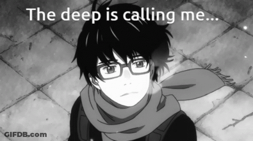 Boy With Glasses And Scarf The Deep Is Calling GIF
