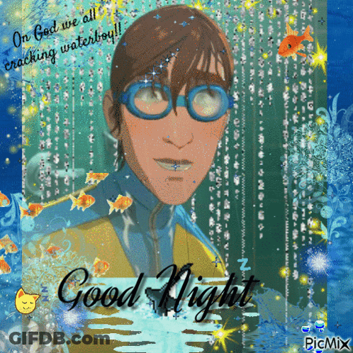 Boy With Glasses Saying Good Night GIF