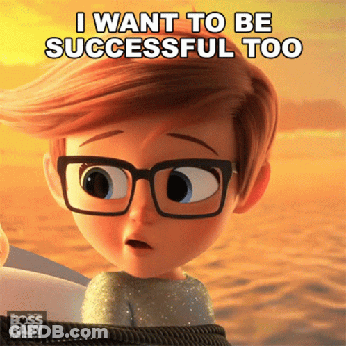 Boy With Glasses Saying I Want To Be Successful GIF