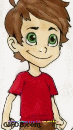 Boy With Green Eyes Johnny Gillison From Phineas And Ferb GIF