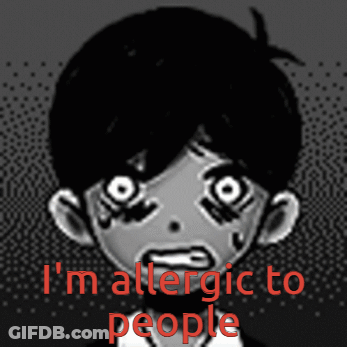 Boy With I Am Allergic To People GIF