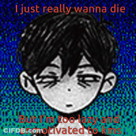 Boy With I Just Really Wanna Die GIF