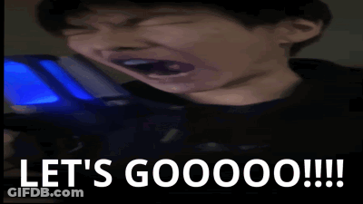 Boy With Mouth Open Saying Lets Goooo GIF