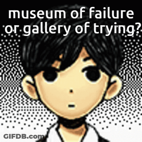 Boy With Museum Of Failure Or Gallery Of Trying GIF