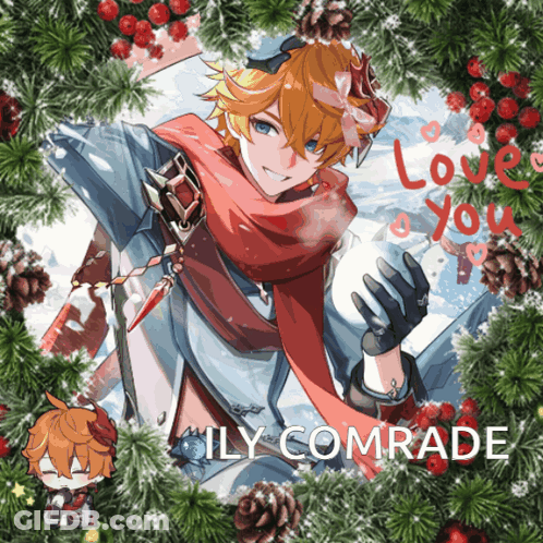 Boy With Name Ily Comrade GIF