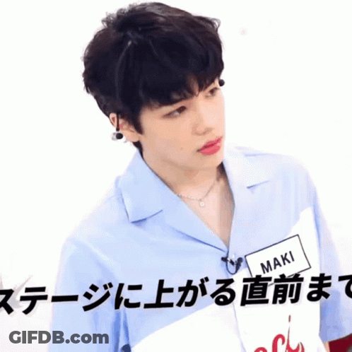 Boy With Name Tag Saying Maki GIF