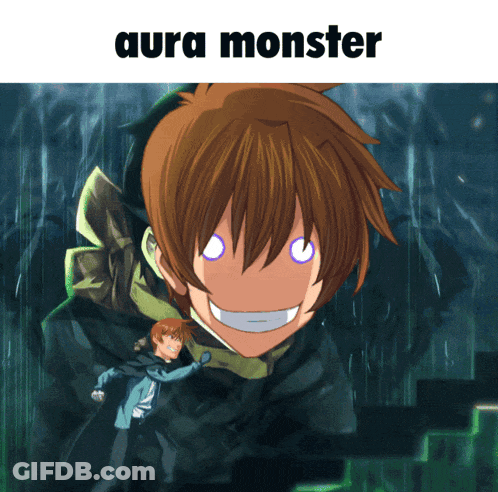 Boy With Purple Eyes Aura Monster GIF
