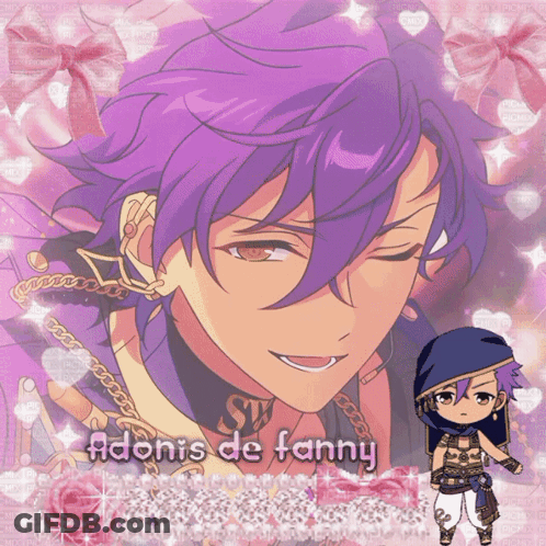 Boy With Purple Hair Adonis De Fanny GIF