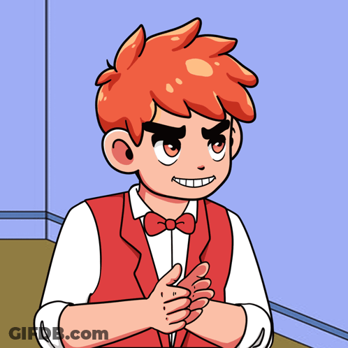 Boy With Red Hair In Red Vest And Bow Tie GIF