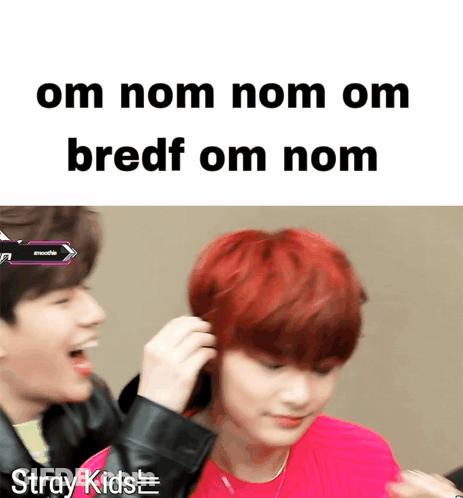 Boy With Red Hair Saying Om Nom Nom GIF