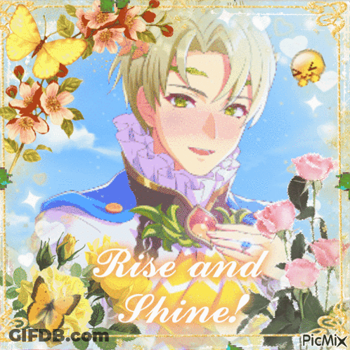 Boy With Rise And Shine GIF